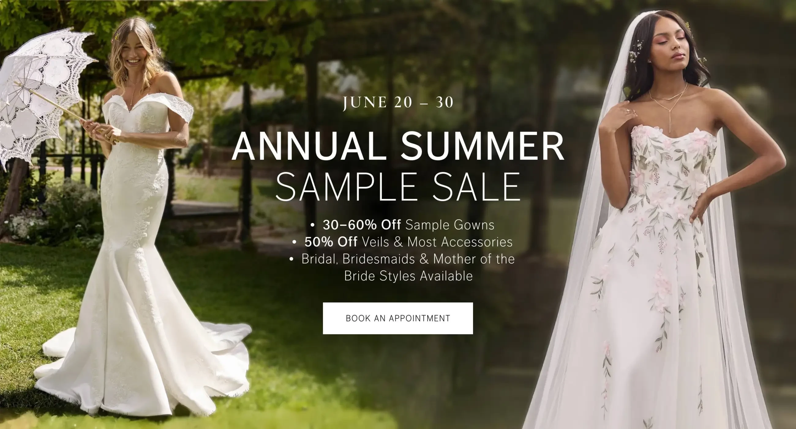 Sample Sale Banner for Desktop